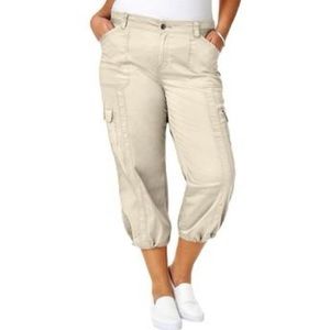 3/$25 Style & Co. Womens Capri Cropped Cargo Pa…
